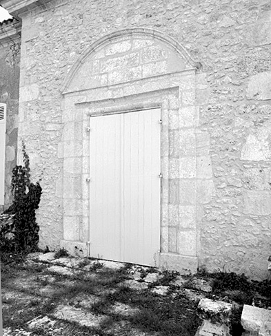 Aile nord, élévation nord, détail de la porte.