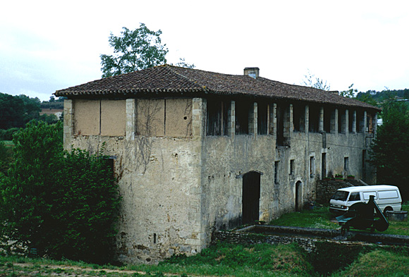 Atelier de fabrication, élévation antérieure, partie gauche.