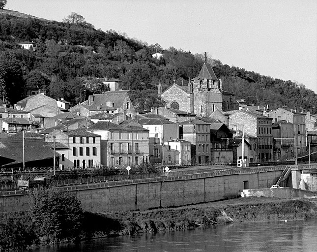 Quartier de l'église Notre-Dame, vue générale depuis le sud-ouest.