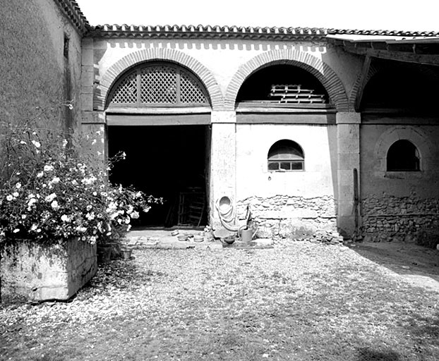 Parties agricoles, élévation est, détail.