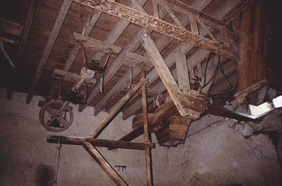 Atelier de fabrication, intérieur : transmission.