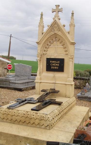 Cimetière, tombe Chène-Duru