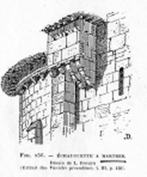 Abside et mur nord avec échauguette.