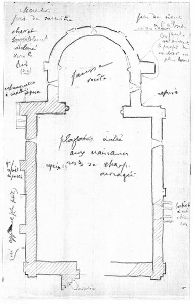 Croquis de plan.