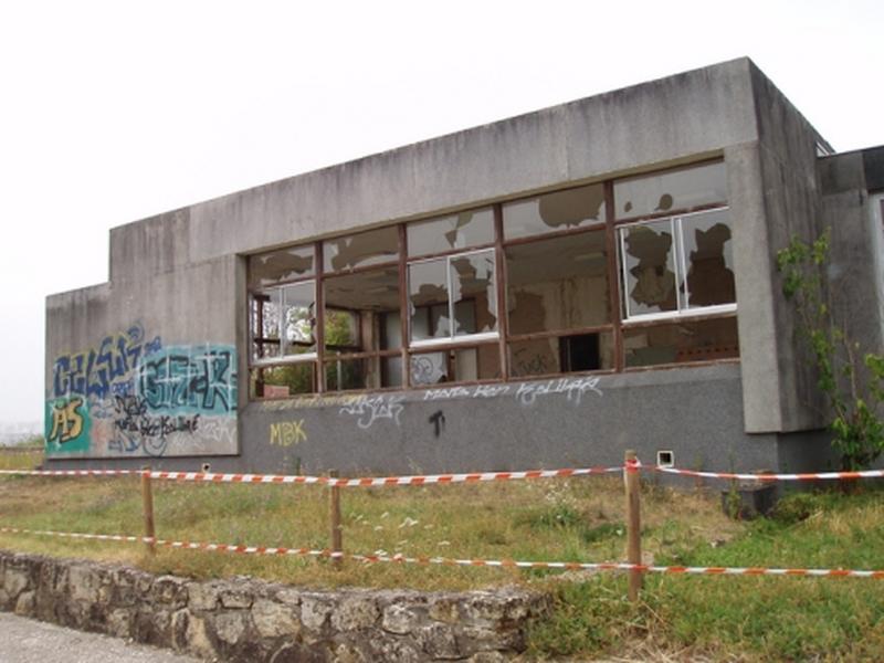 Elévation latérale, salle commune.
