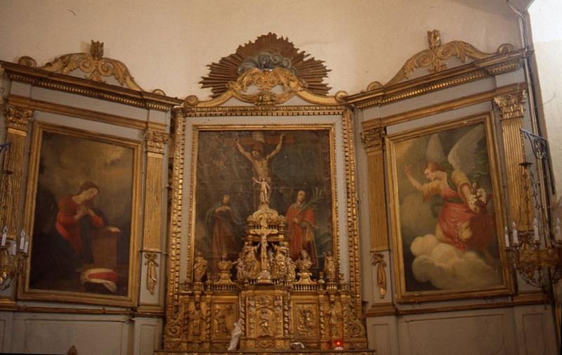 Gradin d'autel, tabernacle et retable (maître-autel)