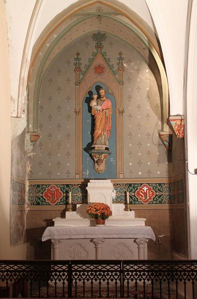 Ensemble de l'autel de saint Joseph.