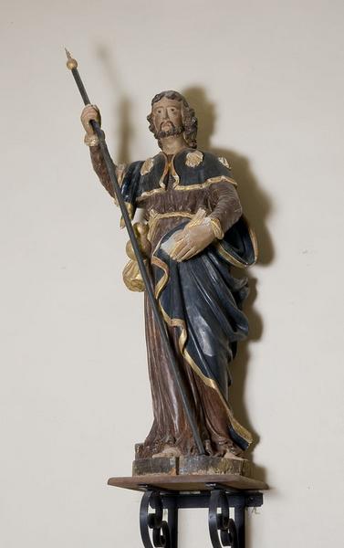 Ensemble de 2 statues : Saint Jacques le Majeur, Saint Martin