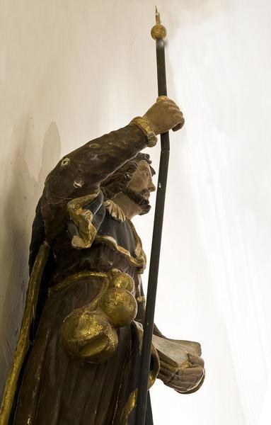 Saint Jacques (détail du buste).