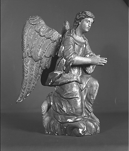 Statue (2) (pendant, statuette) : anges adorateurs