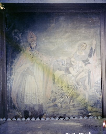 Tableau : saint Clair guérissant saint Roch