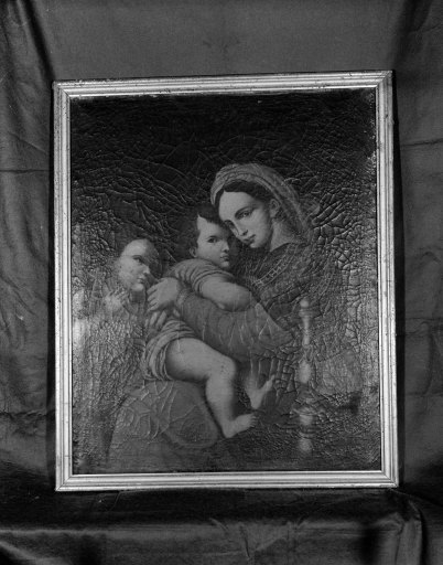Tableau : Vierge à l'Enfant avec saint Jean-Baptiste