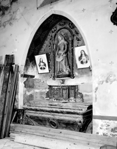 Autel, tabernacle, gradin d'autel (tabernacle à ailes, autel tombeau) : de sainte Germaine