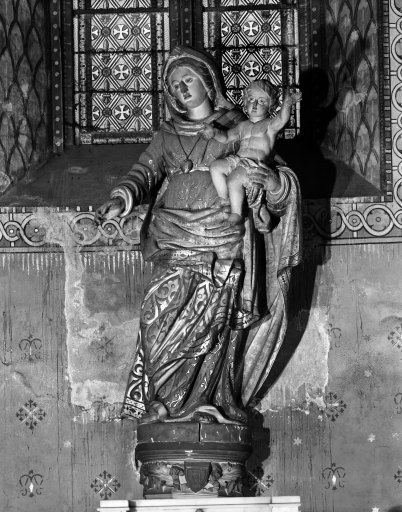 Statue (d'applique, grandeur nature) : Vierge à l'Enfant (2)