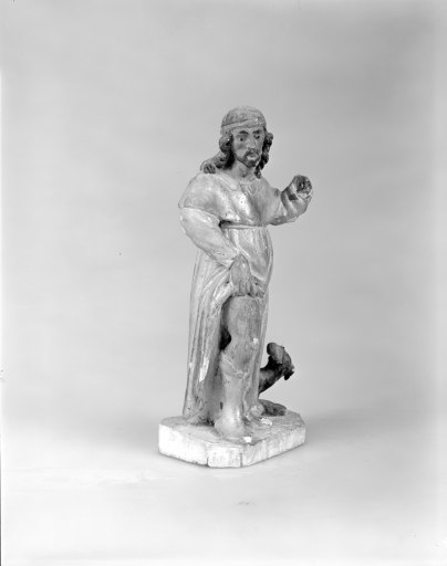 Statue : saint Roch, statuette