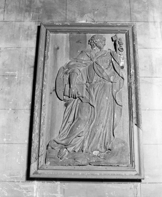 Bas-reliefs (4) : saint Pierre, saint Barthélémy, saint Paul, saint Jean