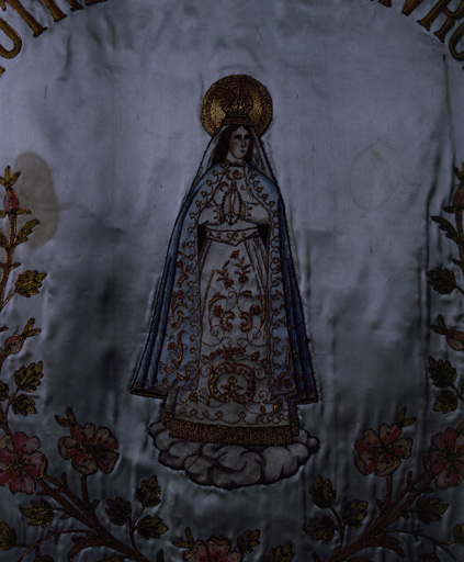 Bannière de procession : Notre-Dame de Livron