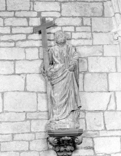 Statue (2, en pendant, grandeur nature) : saint André, saint Jacques