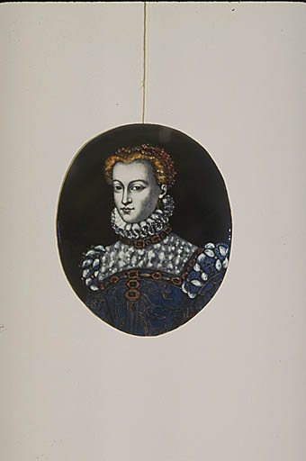 Médaillon. Portrait de Charles IX et d'Elisabeth d'Autriche.