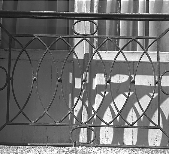 Balconnet de l'élévation antérieure.