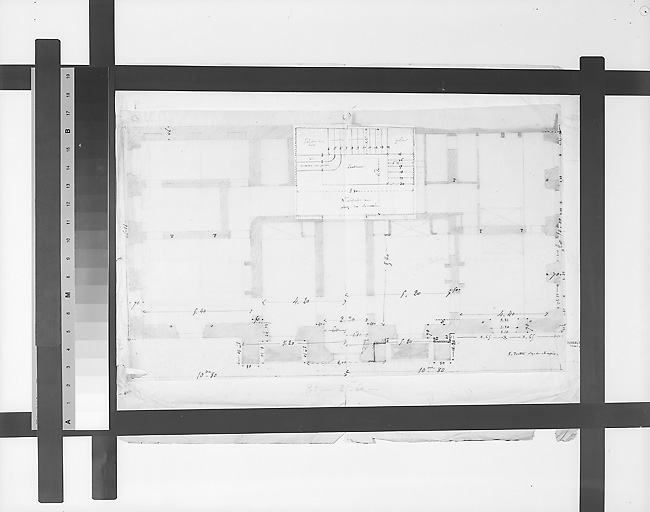 Plan au rez-de-chaussée (projet).