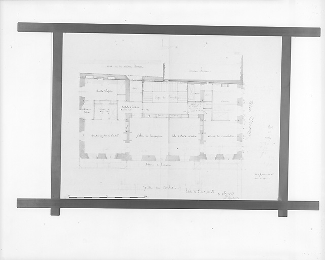Plan au premier étage (projet).