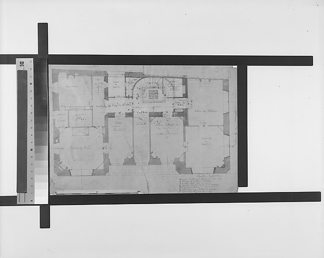 Projet de plan au rez-de-chaussée.