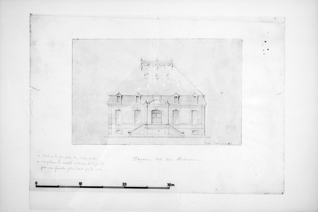 Façade côté du salon (projet).