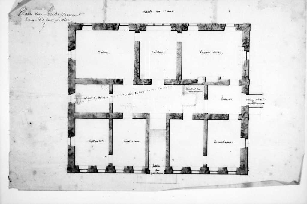 Plan du soubassement (projet).