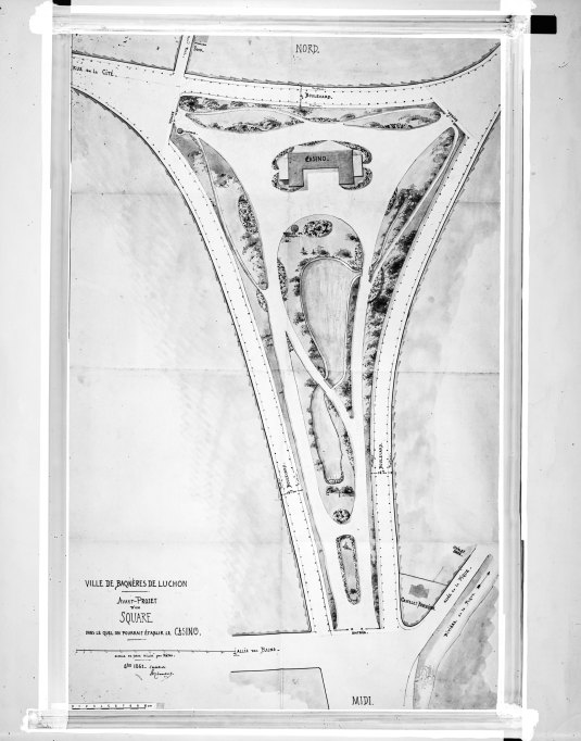 Avant-projet d'un square dans lequel on pourrait établir le casino, 1862.