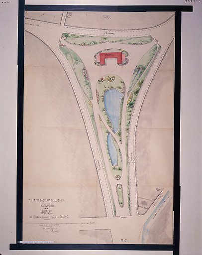 Avant projet d'un square dans lequel on pourrait établir un casino, 1862, Ed. Chambert, architecte.