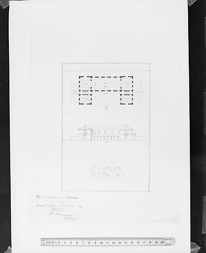 Avant projet, première étude, octobre 1862.