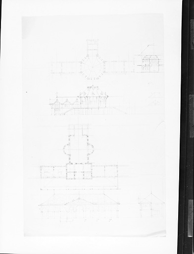 Projet, plan et élévation.