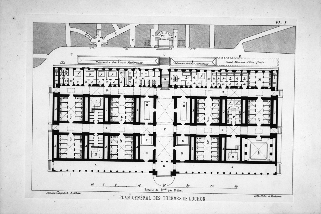 Plan général des thermes.