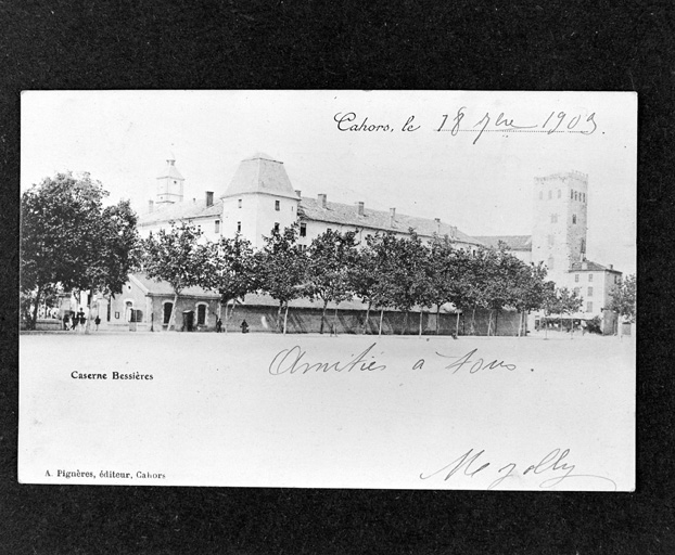 Ensemble vers 1900, vu depuis le sud-ouest.