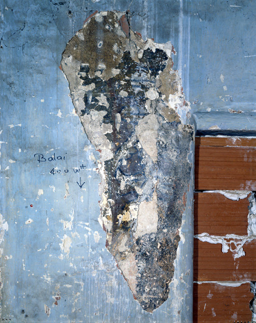 Maison n° 39 rue du Maréchal Joffre, 2e étage, décor peint, à gauche de la porte