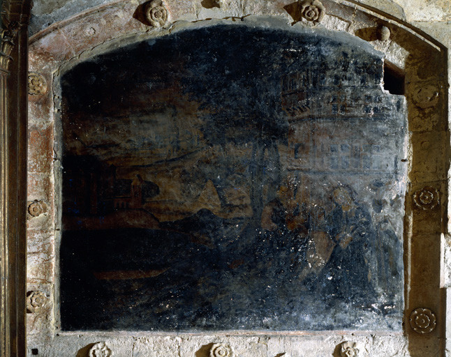 Chapelle Notre-Dame, côté ouest, gauche : Visitation