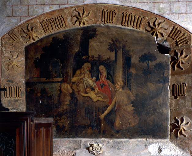 Chapelle Notre-Dame, côté est, gauche : Nativité.