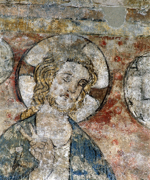 Mur ouest, détail : Dieu, visage.