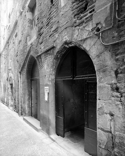 Elévation sur la rue, détail de la partie basse.