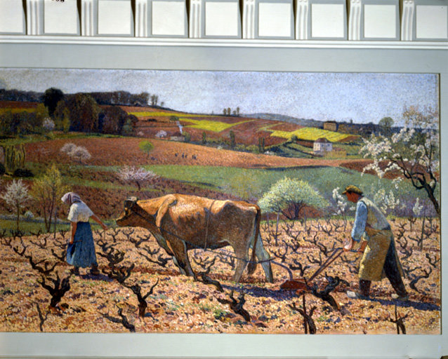 Mur nord : les labours.