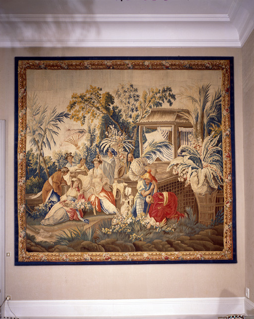 Pièce murale : Princesse aux fleurs, Jardin chinois