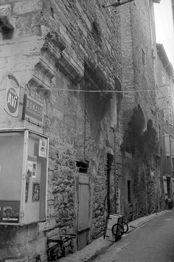 Elévation nord sur la rue Bouscarat, partie basse vue depuis la rue Nationale (état en 1971).