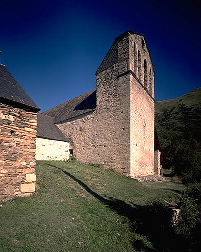 Elévation du clocher mur de trois quarts (depuis le nod ouest).