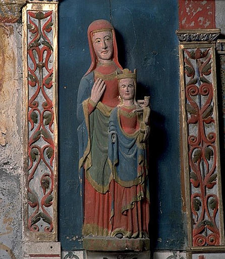 Groupe sculpté (petite-nature) : Sainte Anne, la Vierge et l'Enfant