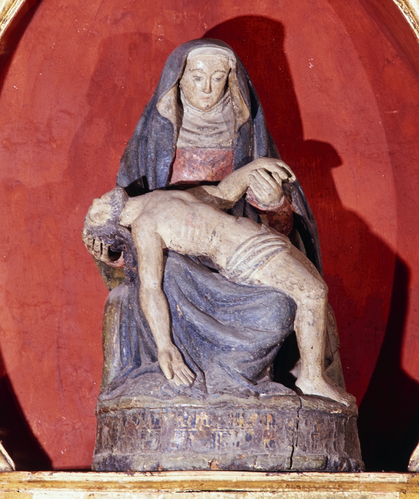 groupe sculpté : Vierge de Pitié - (c) Inventaire général Région Occitanie ; (c) Conseil départemental des Hautes-Pyrénées
