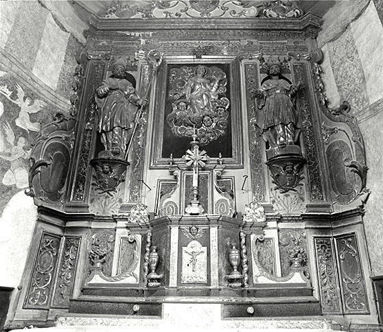 Retable, tabernacle (retable à ailes, retable architecturé, tabernacle à dais d'exposition), du maître-autel