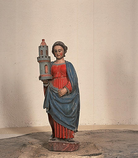 Statue (statuette) : Sainte Barbe