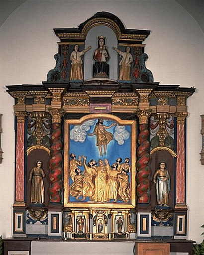 Retable (retable architecturé, retable à ailes), du maître-autel