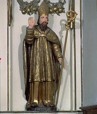 Statues (2) (petite-nature, en pendant) : Saint Bertrand de Comminges, Saint Vincent de Saragosse